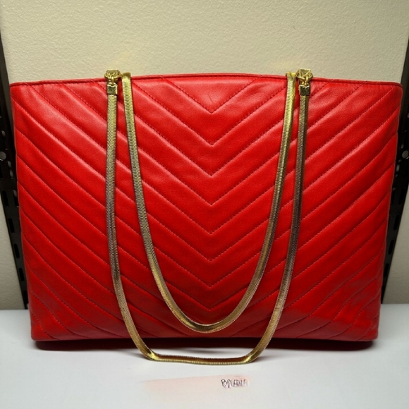 YSL  chevron leather Tote bag - Picture 1 of 7